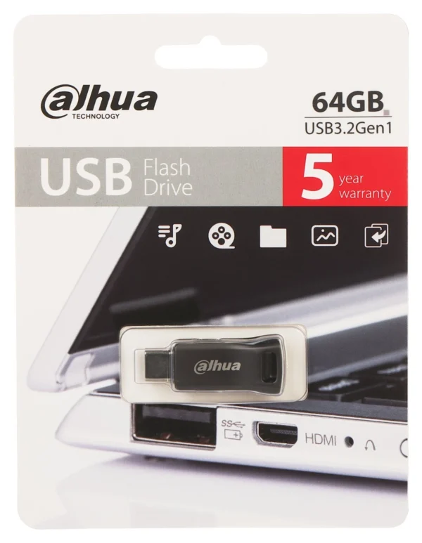 Dahua 64GB USB 3.0 Flash Drive (DHI-USB-U106-30-64GB)
