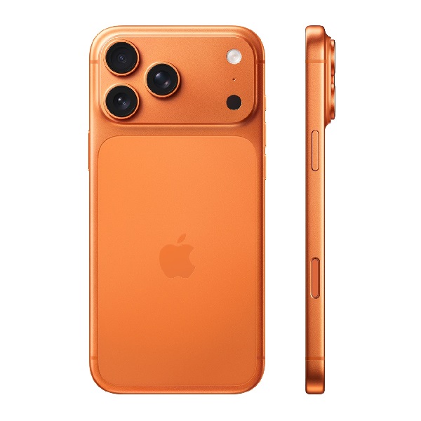 Apple iPhone 17 Pro Max 512GB Orange - features a large ProMotion OLED display for smooth scrolling, bright visuals, and immersive viewing.