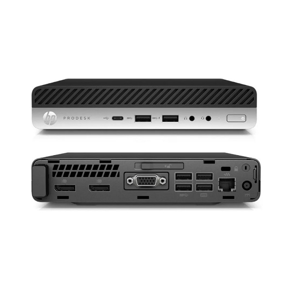 HP ProDesk 400 G5 Mini PC Core i7 9700T 2.0Ghz 8 Cores 16GB 512GB NVMe SSD Intel UHD 630 Graphics DP Gigabit LAN