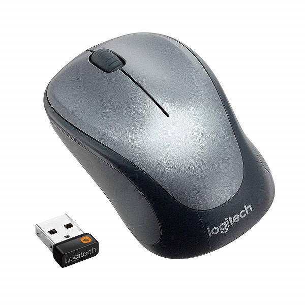 Logitech M235 is a comfortable 2.4 GHz wireless mouse with a nano USB receiver, smooth optical tracking, and up to 12 months of battery life.