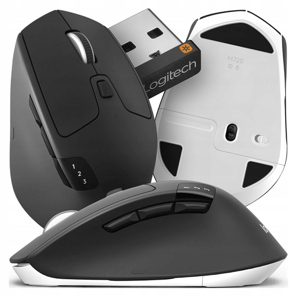 Logitech M720 Triathlon Graphite is a multi-device wireless mouse with dual connectivity, fast scrolling, and long battery life for efficient everyday use.