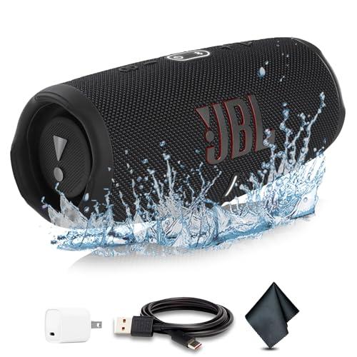 JBL Charge 5 delivers bold JBL Pro Sound with up to 20 hours of playtime, IP67 waterproof and dustproof durability, Bluetooth 5.1 streaming, PartyBoost pairing, and a built‑in powerbank in a portable design.