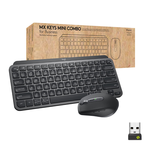 Logitech MX Keys Mini Combo is a compact premium wireless keyboard and mouse set with smart backlighting and multi-device connectivity for seamless productivity.