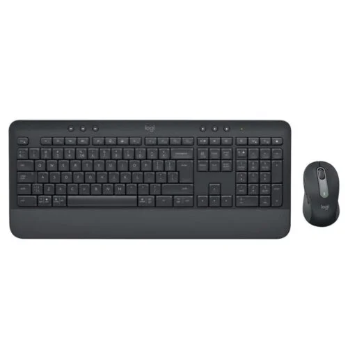 Logitech MK650 Advanced is a premium wireless keyboard and mouse combo with Bluetooth or Logi Bolt connectivity, designed for comfort.