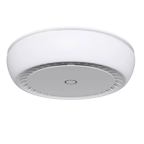 MikroTik cAP ac RBcAPGi-5acD2nD – Dual-band ceiling Wi-Fi access point with 2× Gigabit ports, PoE support, and RouterOS for reliable wireless coverage.