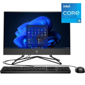 HP 200 G4 All-in-One offers reliable everyday performance with a 10th Gen Intel Core i5 processor, 8GB RAM, and spacious 1TB HDD storage