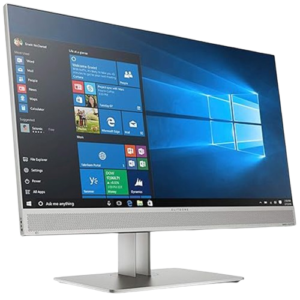 HP EliteOne 800 G5 All-in-One combines business-class with a 9th Gen Intel Core i5 processor, 8GB RAM, 256GB SSD, and 4GB NVIDIA graphics.