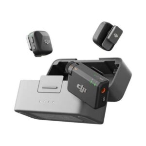 DJI Mic Mini – Ultra-Lightweight Wireless Microphone with High-Quality Audio, 400m Stable Transmission, Active Noise Cancellation, Bluetooth Connectivity, and Up to 48 Hours Battery Life with Charging Case.