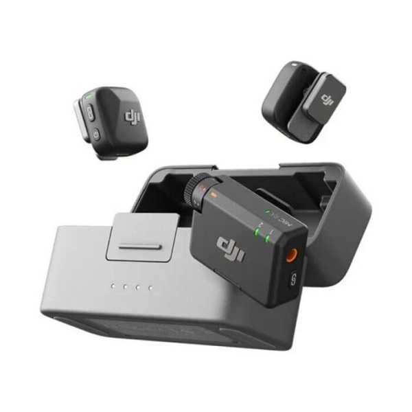 DJI Mic Mini – Ultra-Lightweight Wireless Microphone with High-Quality Audio, 400m Stable Transmission, Active Noise Cancellation, Bluetooth Connectivity, and Up to 48 Hours Battery Life with Charging Case.