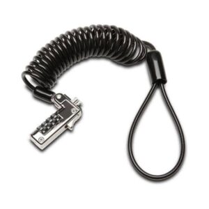 kensington slim nano saver portable combination lock - provides reliable, compact security for laptops with Nano security slot, featuring a strong cable.